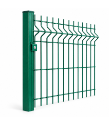 Stalp zincat de gard verde 60 x 40 x 1.5 mm, 1500 mm